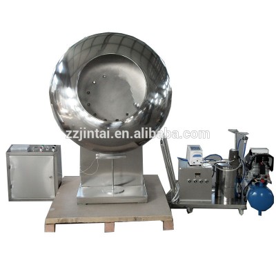 JINHE brand Customized size strawberry almonds film powder Tablets Sugar chocolate  Coating Pan Pot Machine