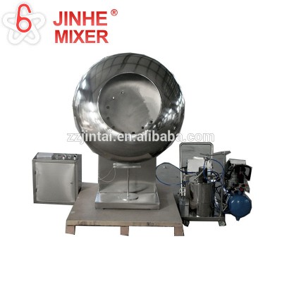 JINHE brand JHBY-600 series SS304 Electrostatic Powder Granule Pharmaceutical Tablet Sugar Coating and Polishing Pan Machine